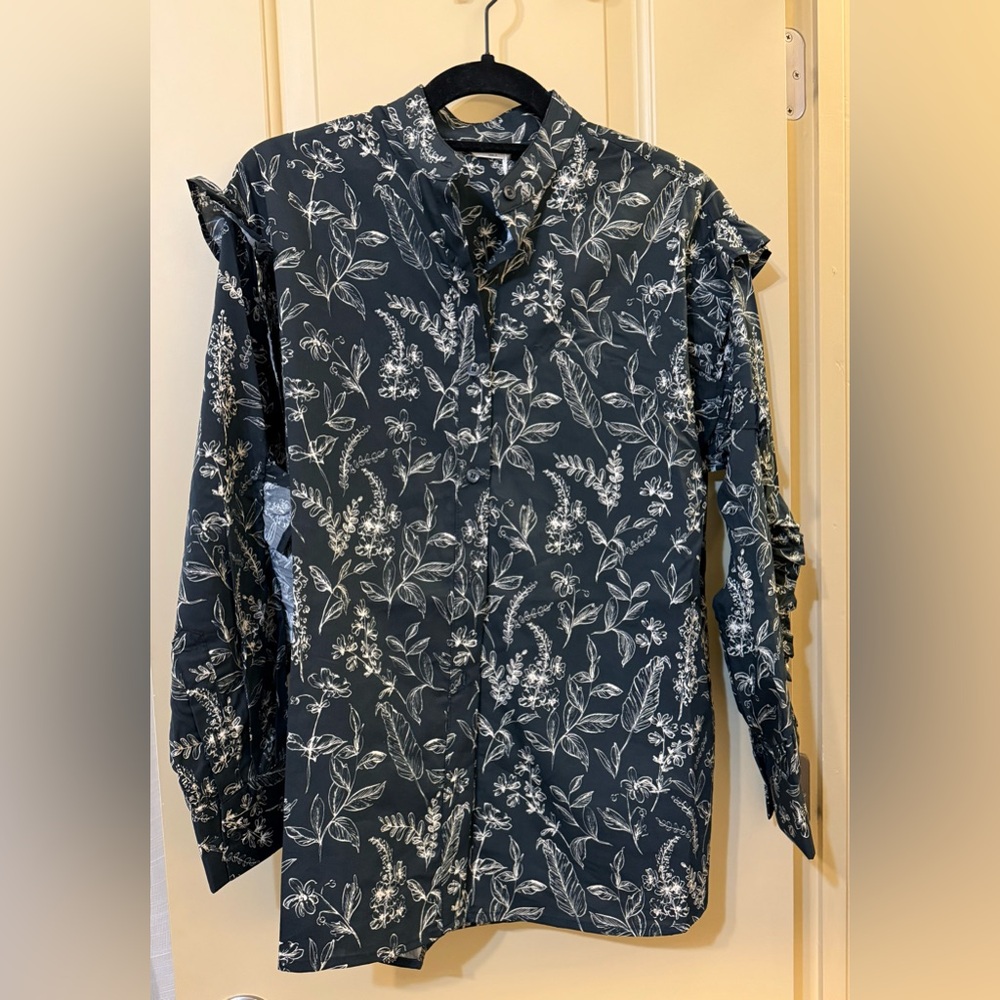 Thakoon Floral Long Sleeve Blouse